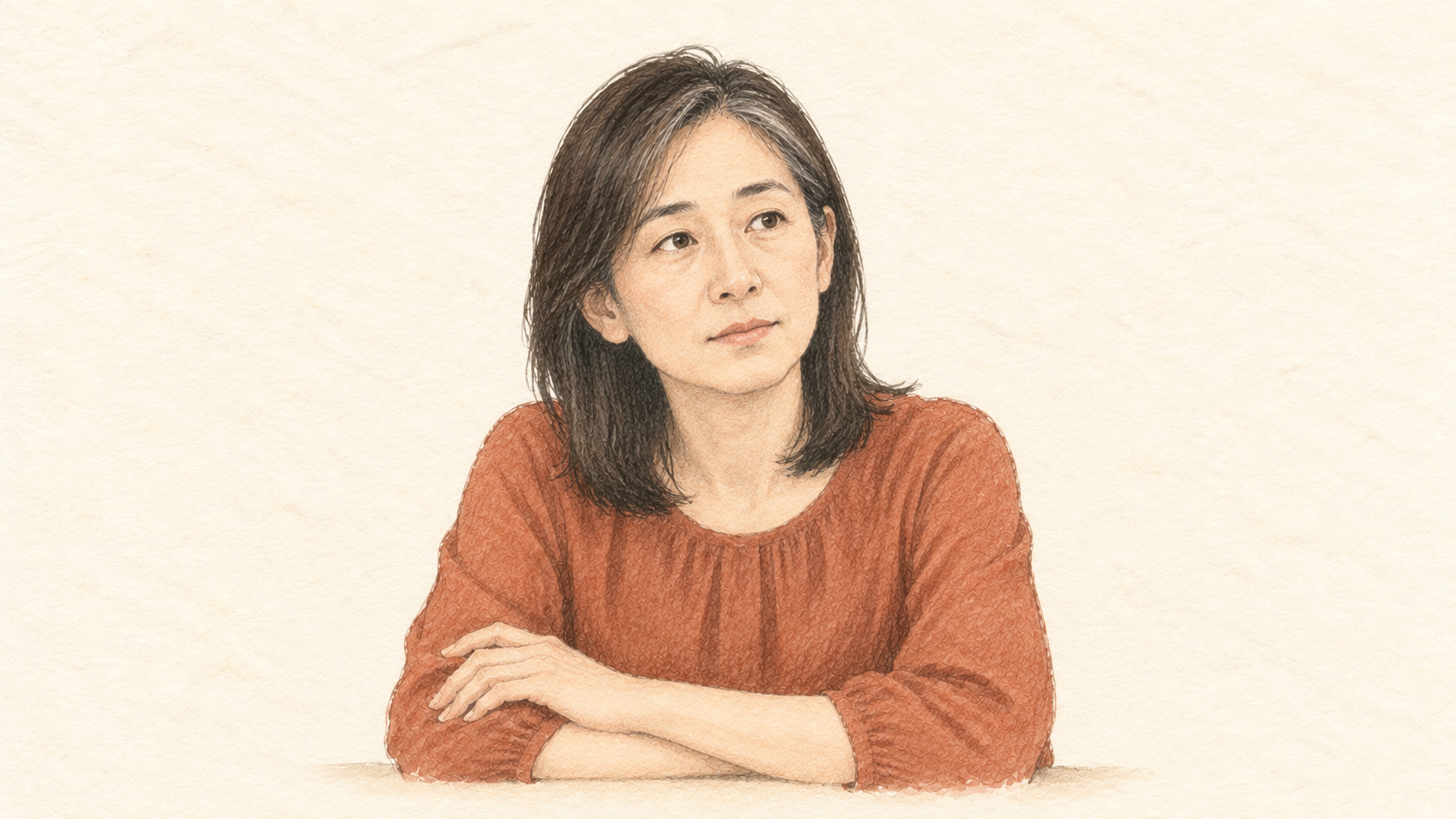 相談者のイメージイラスト（50代女性）