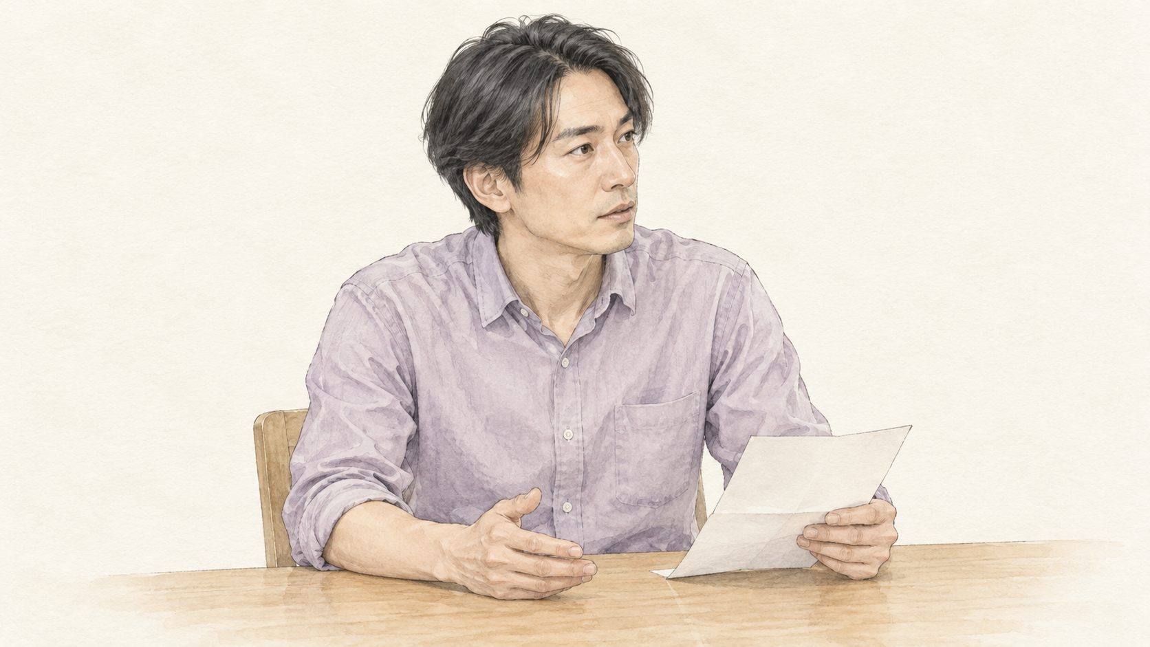 40代男性の相談者イメージイラスト