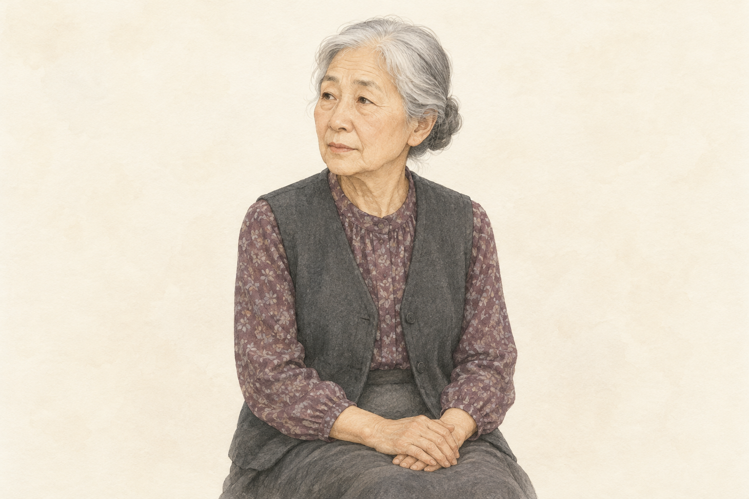 借地について相談する70代女性のイメージイラスト