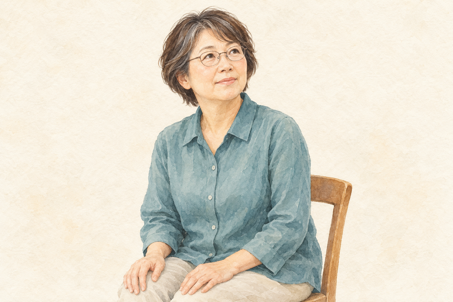 市街化調整区域の土地の売却を相談する50代女性のイメージイラスト