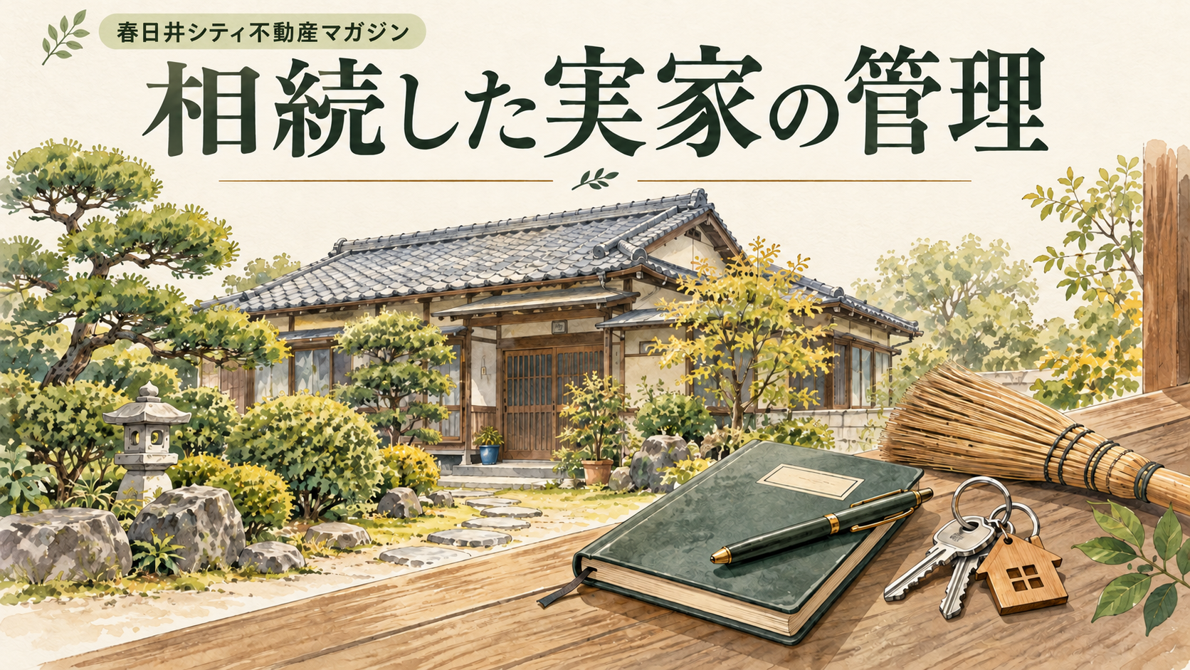 相続した実家が空き家に。すぐ売らなくても、まず始めたい管理のこと｜春日井シティ不動産マガジン