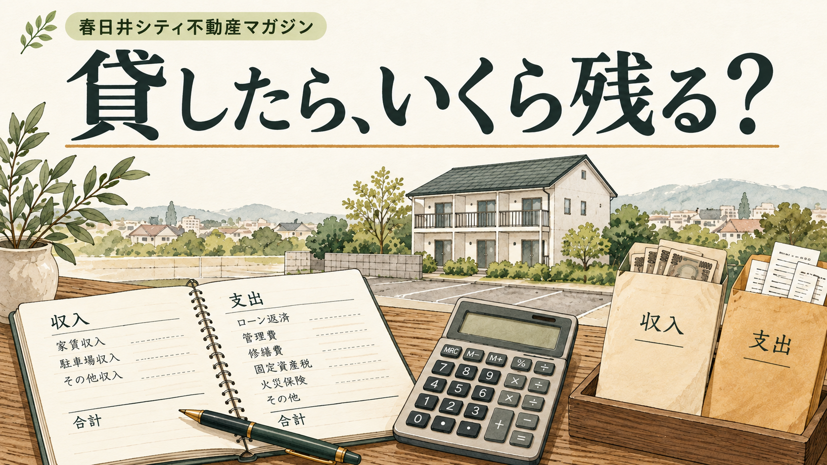 空き地・空き家を貸したらいくら残る？ 賃料と初期費用の比べ方｜春日井シティ不動産マガジン