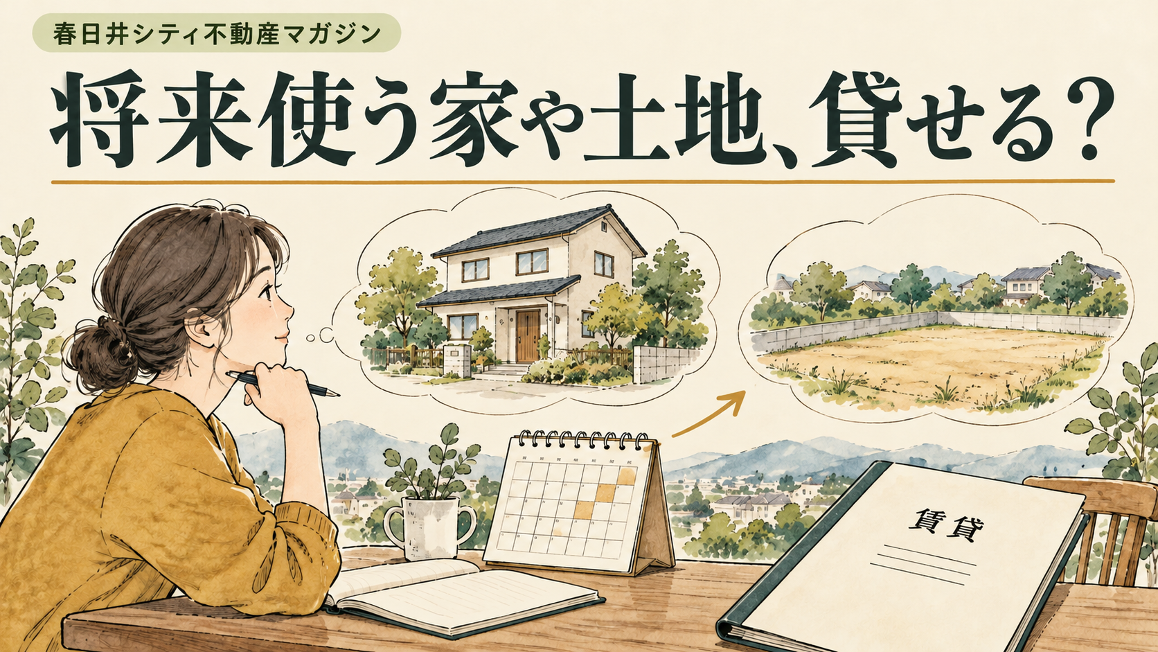 将来使う空き地・空き家、貸しても大丈夫？ 期間と条件の考え方｜春日井シティ不動産マガジン