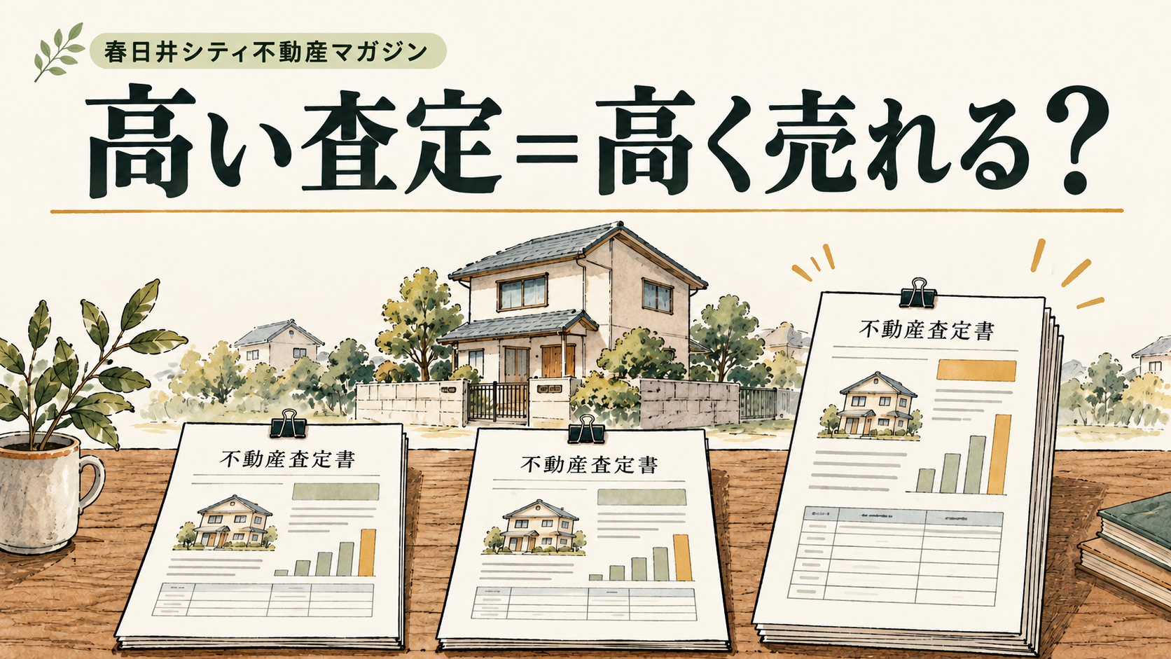 査定額が高い会社なら、高く売れる？不動産仲介の仕組みから考える｜春日井シティ不動産マガジン
