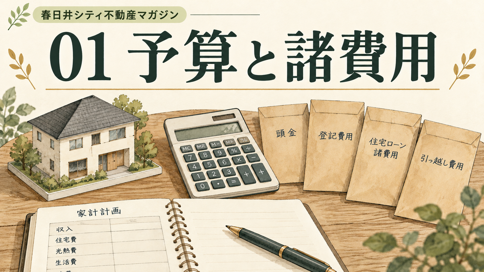 01｜住宅購入の予算と諸費用｜契約前に確認したい支払い時期｜春日井シティ不動産マガジン