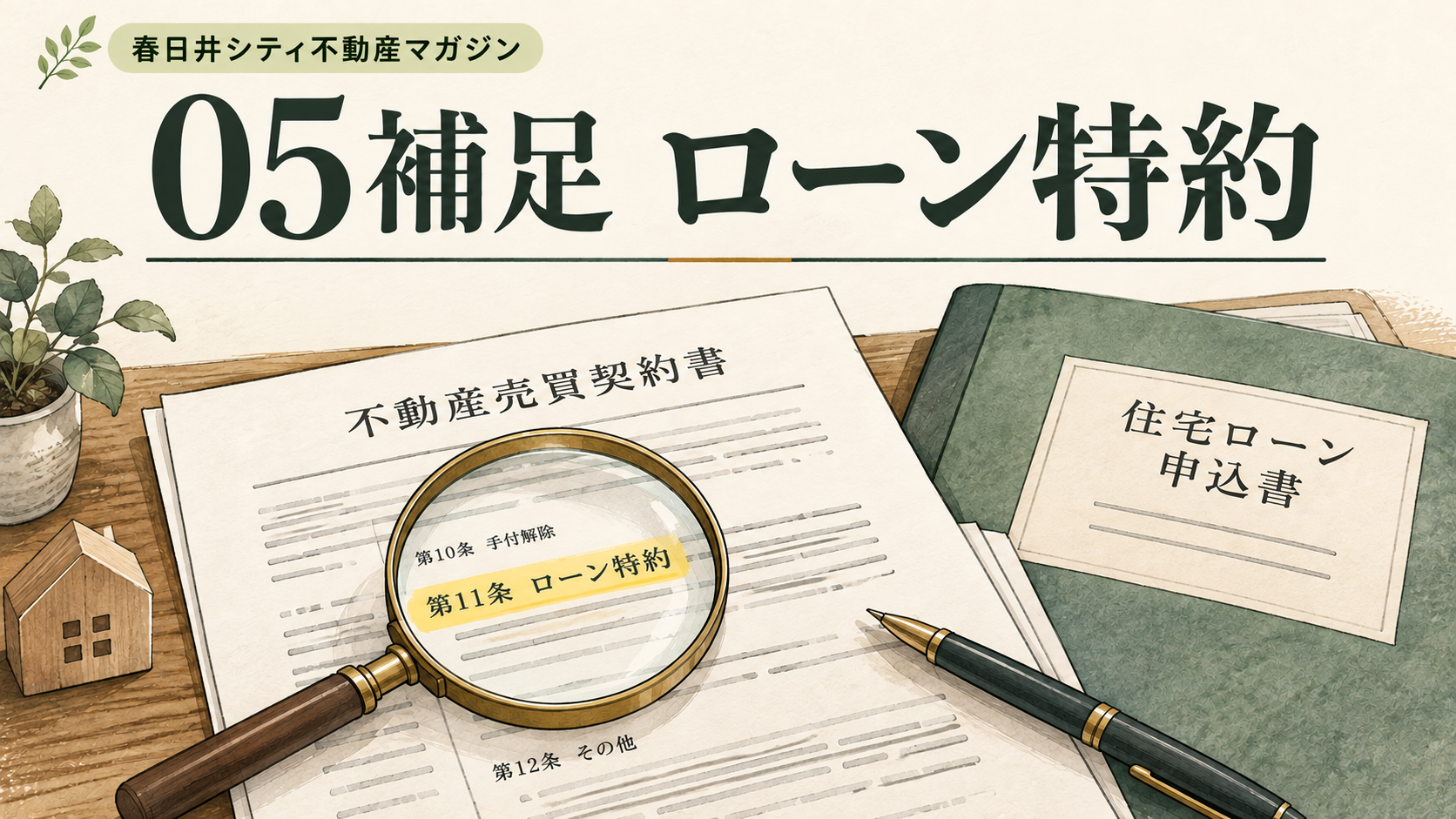 05補足｜ローン特約とは？契約前に確認する5項目と解除の手続き｜春日井シティ不動産マガジン