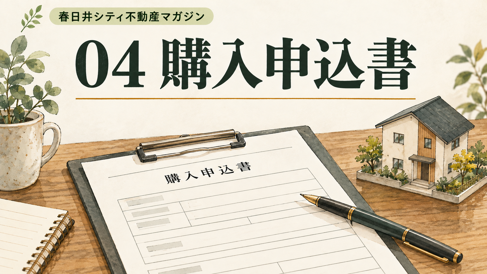 04｜購入申込書とは？書く内容と売買契約までの確認事項｜春日井シティ不動産マガジン