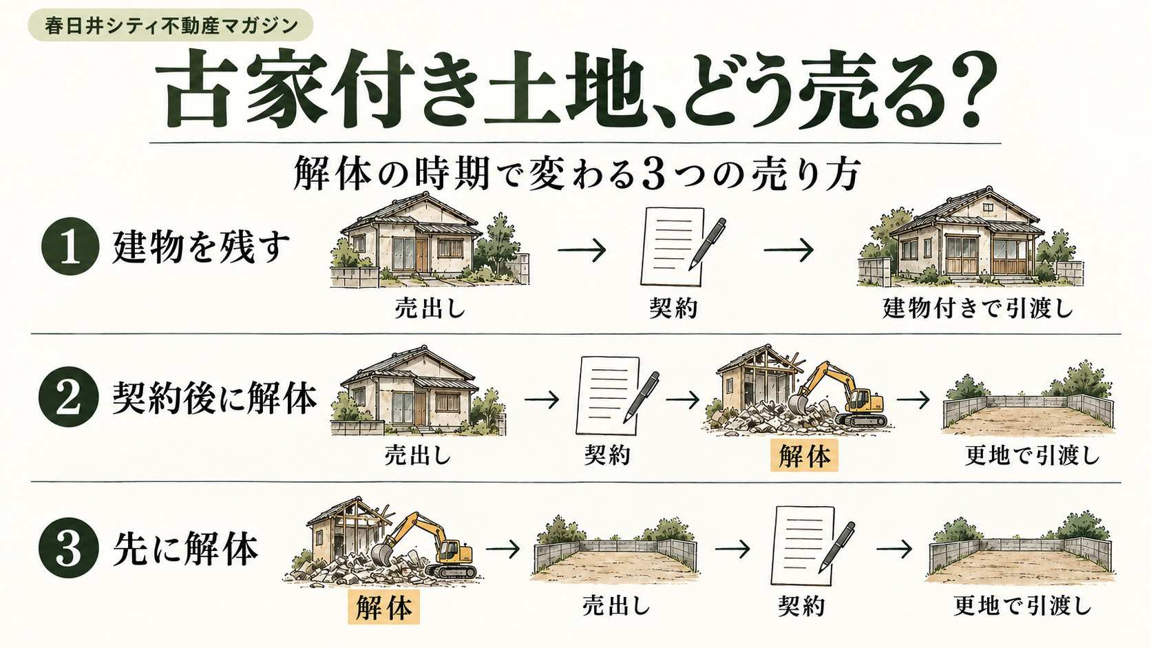 古家付き土地は解体して売る？｜春日井シティ不動産マガジン