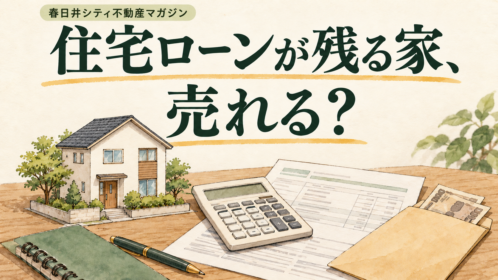 住宅ローンが残っている家は売れる？｜春日井シティ不動産マガジン