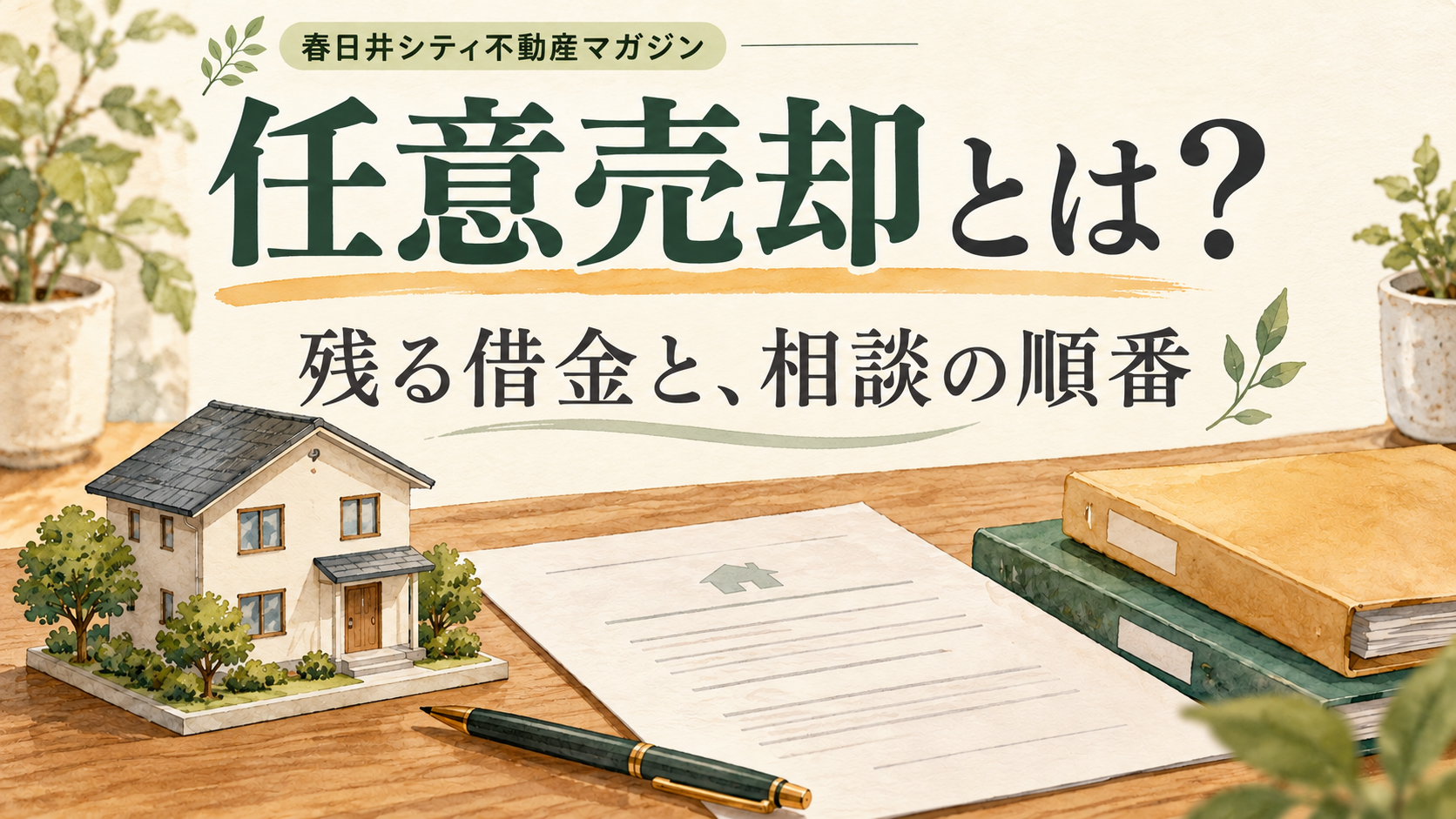任意売却とは？住宅ローンが払えないときの流れ｜春日井シティ不動産マガジン