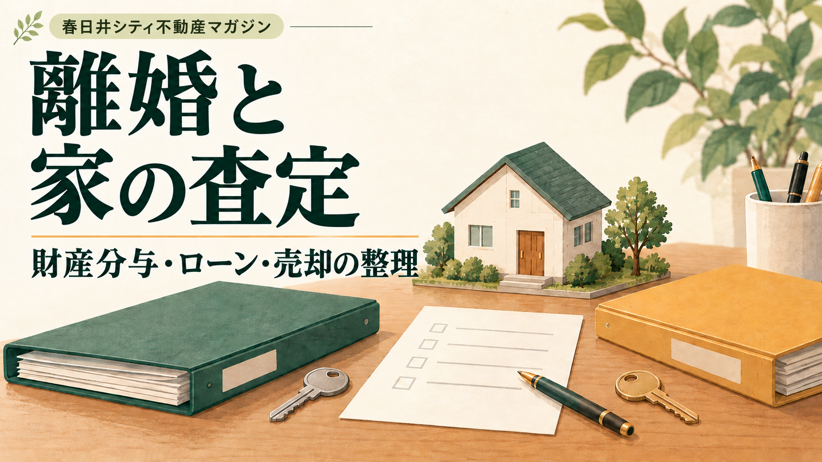 離婚と家の査定・売却｜春日井シティ不動産マガジン