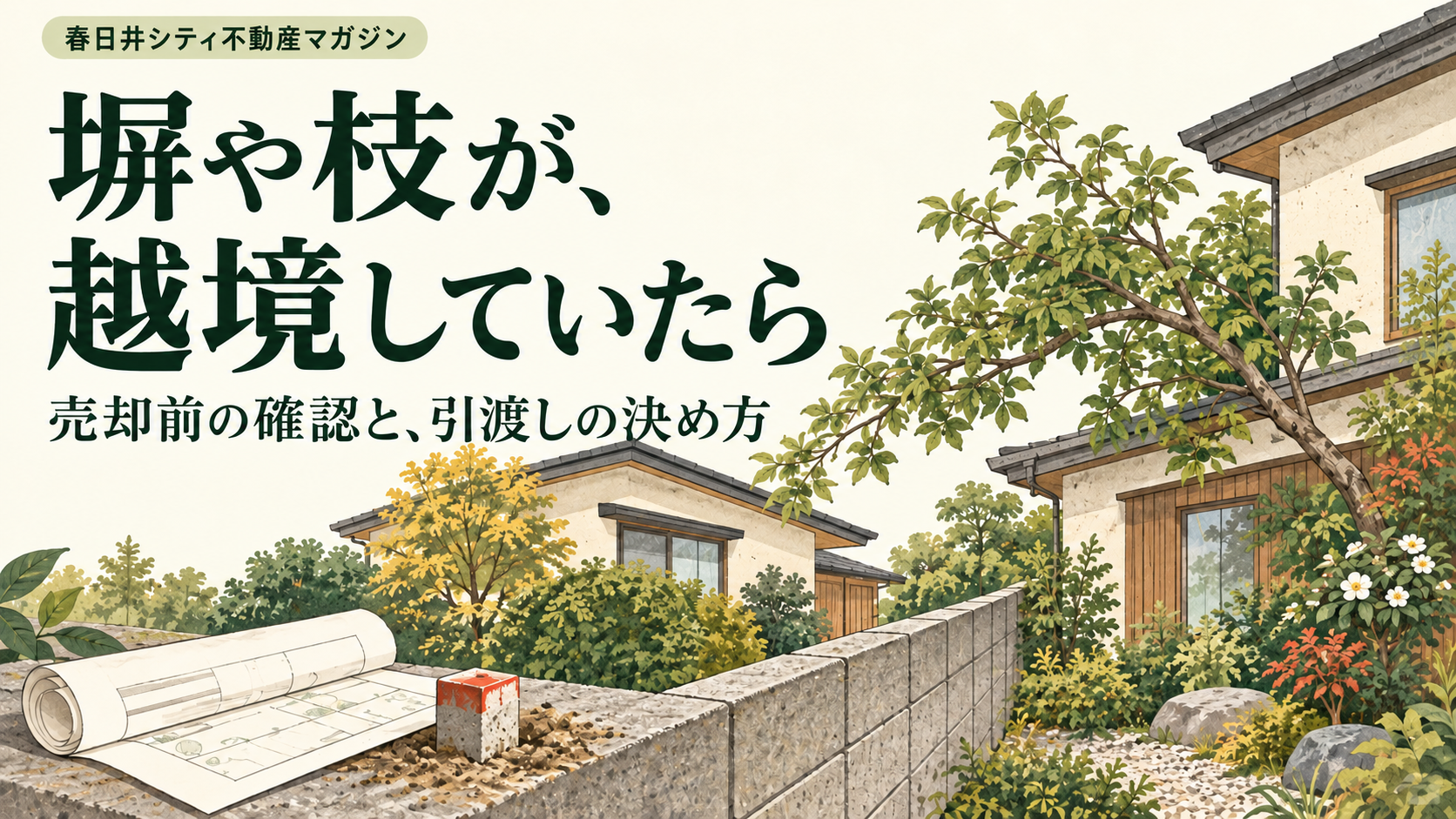 不動産の越境とは？｜春日井シティ不動産マガジン