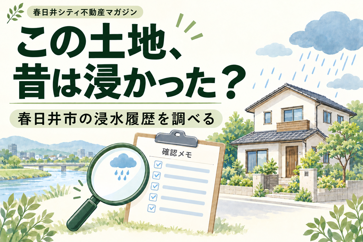 春日井市の浸水履歴の調べ方｜春日井シティ不動産マガジン