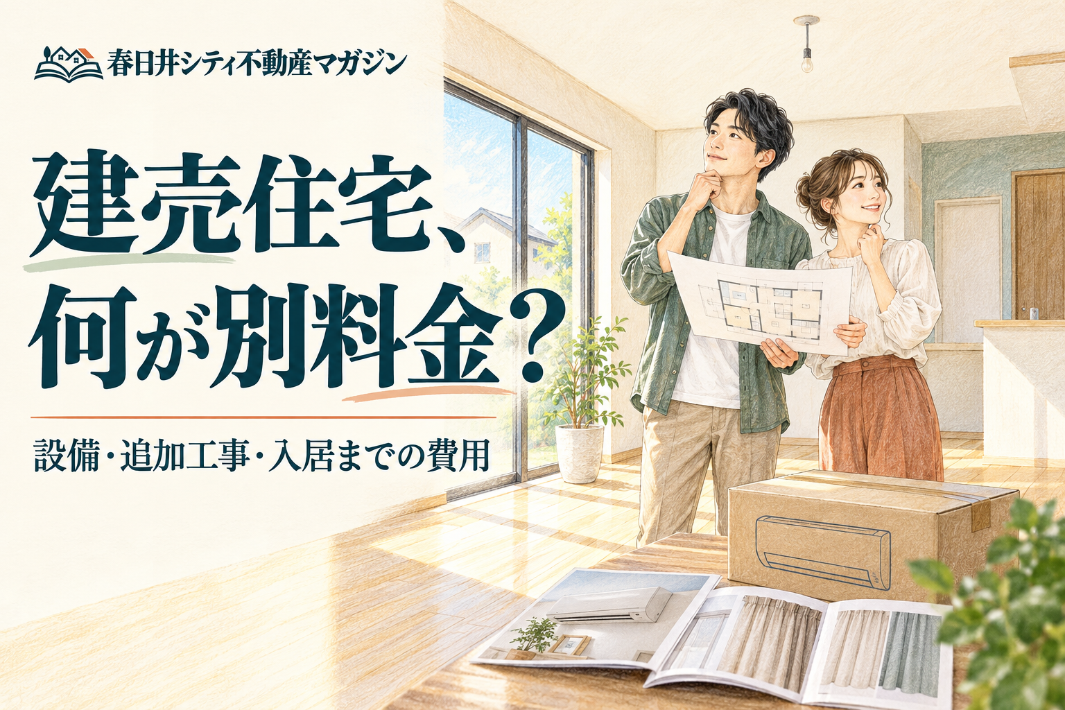 建売住宅、何が別料金？設備・追加工事・入居までの費用