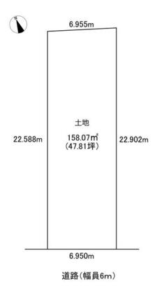 春日井市不二ガ丘１丁目の土地｜売土地・1,880万円／158.07㎡（47.81坪）