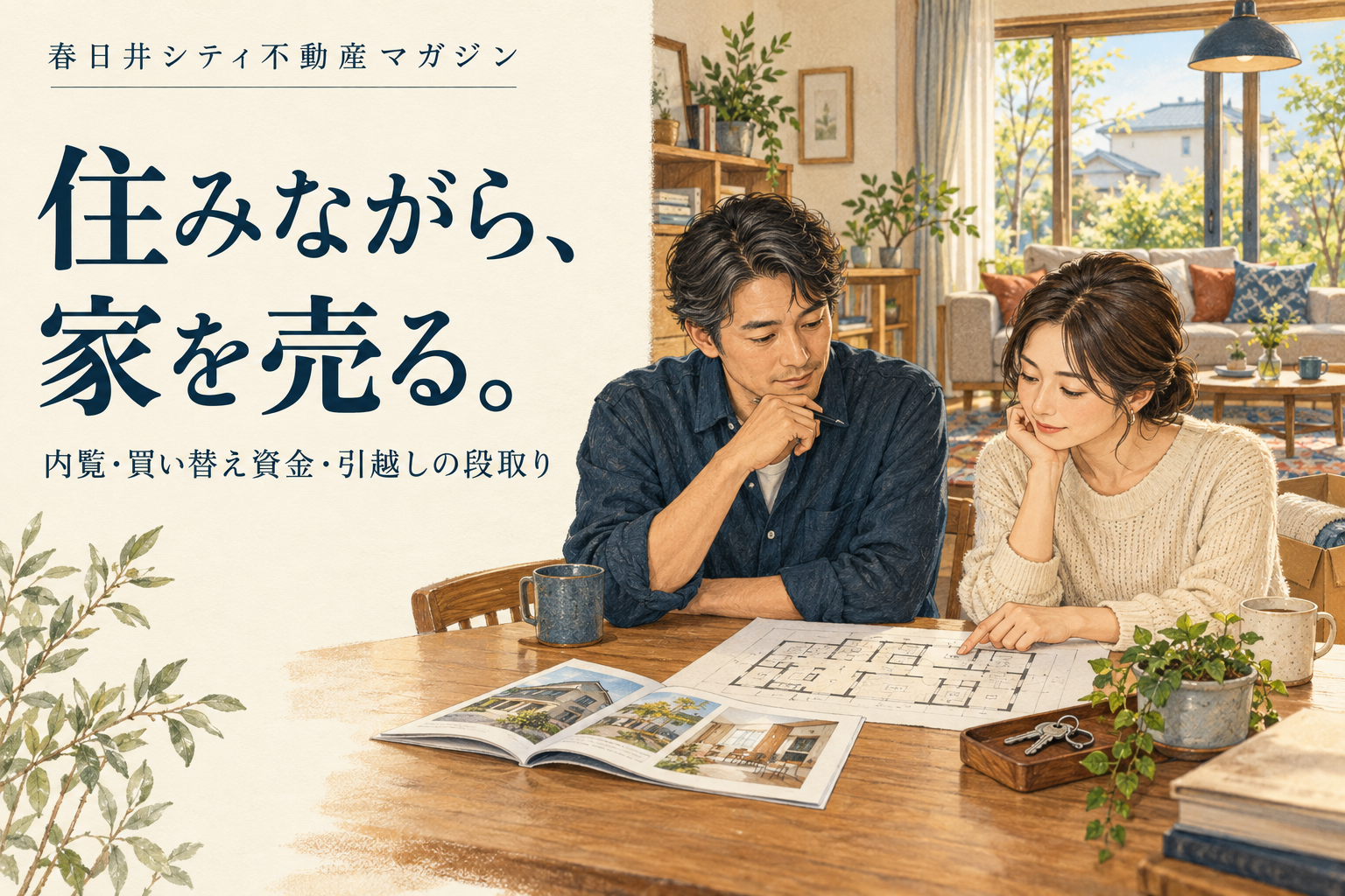 住みながら、家を売る。内覧・買い替え資金・引越しの段取り