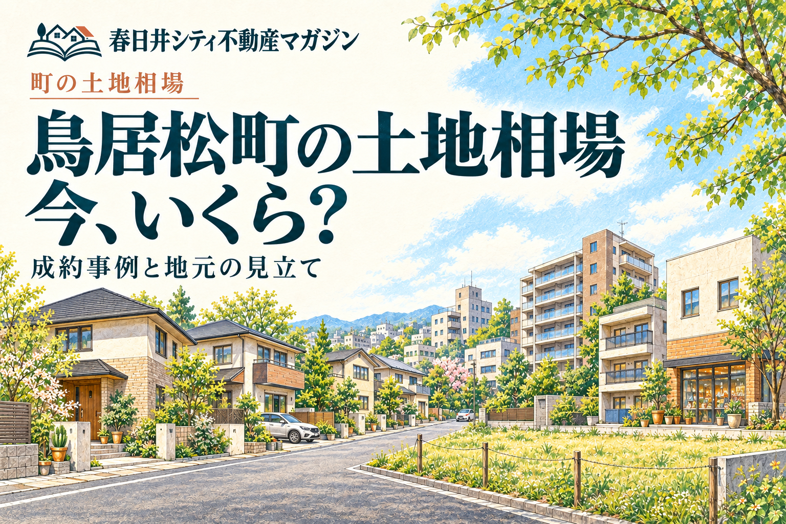 鳥居松町の土地、今いくら?価格帯と値動きを地元の不動産屋が読む